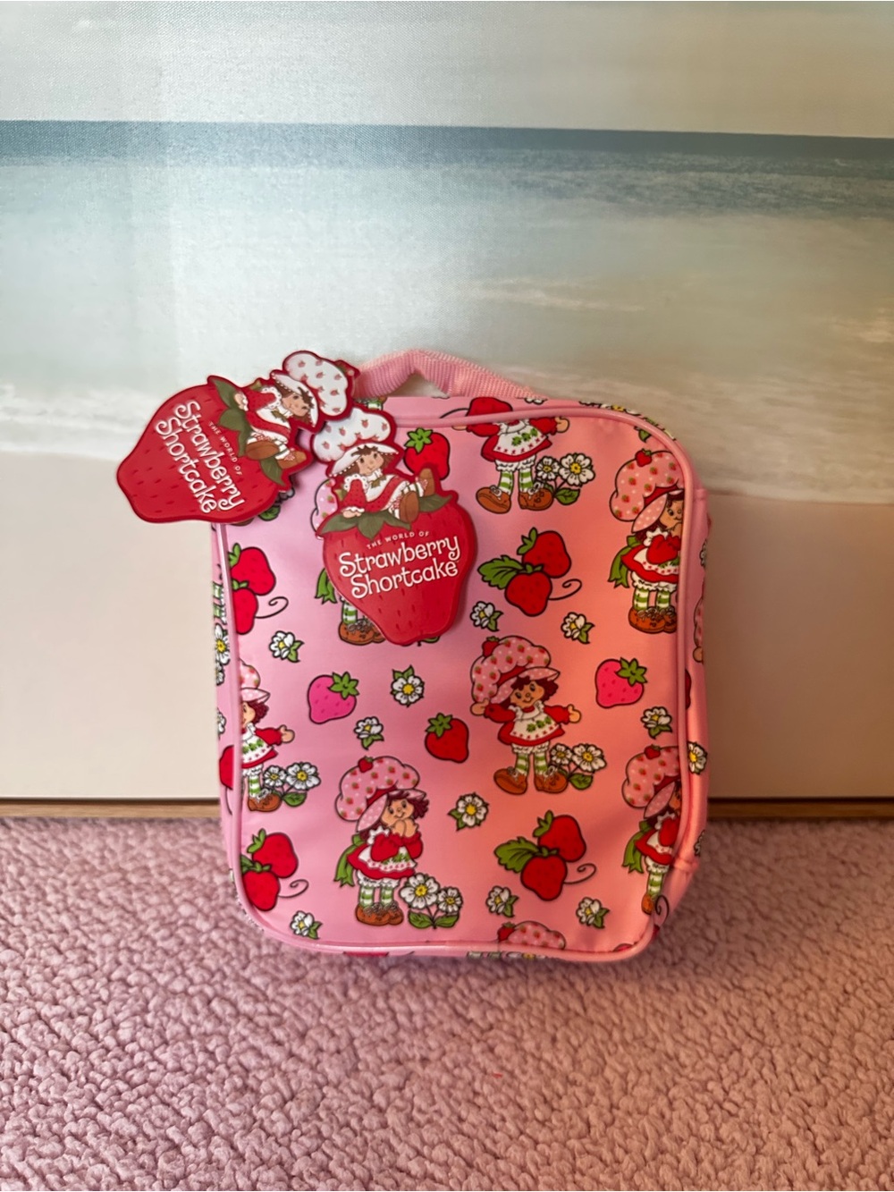 Strawberry Shortcake Pink Insulated Lunch Bag